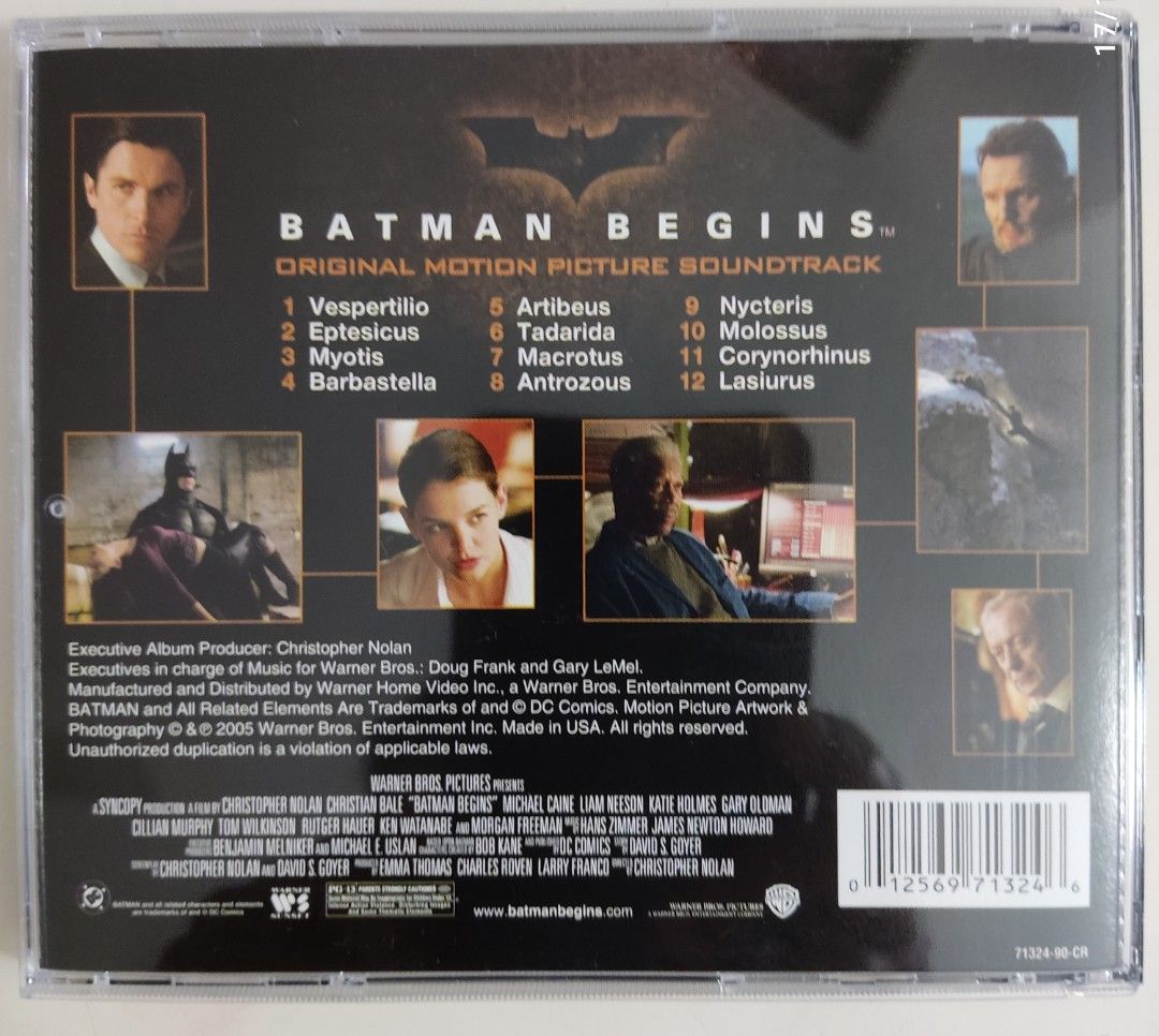 Batman Begins OST(Hans Zimmer), Hobbies & Toys, Music & Media, CDs & DVDs  on Carousell