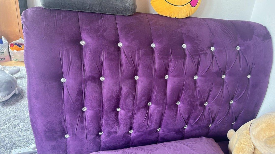 Beautiful single storage bed and bed frame with mattress, Furniture