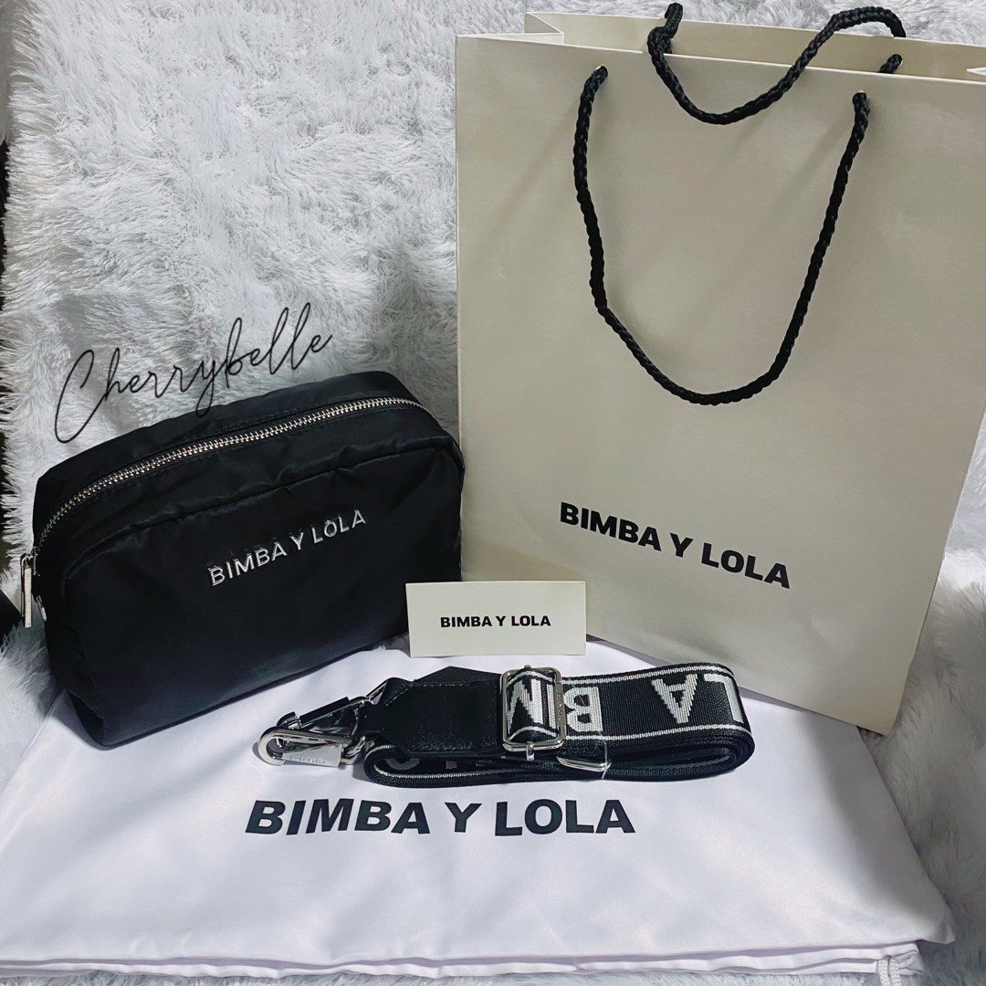 Bimba Y Lola mini tote bag- black color, Women's Fashion, Bags & Wallets,  Cross-body Bags on Carousell