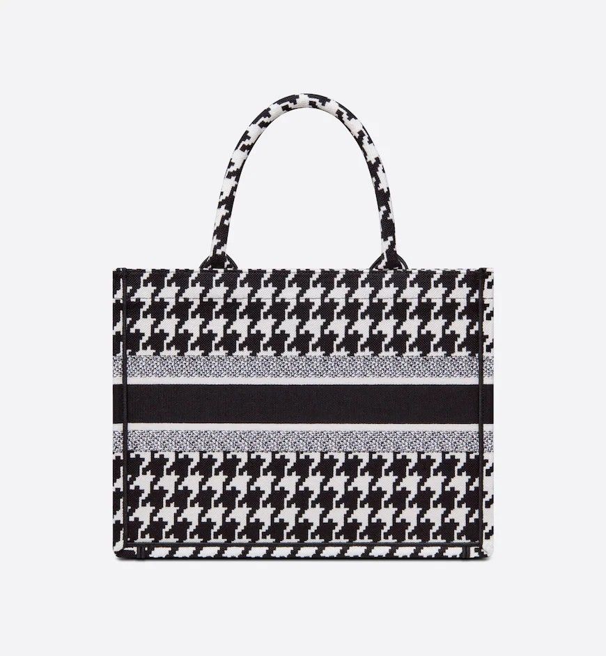 Christian dior clearance checkered tote bag