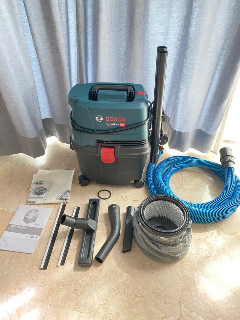 Bosch GAS 15 Wet & Dry Vacuum Cleaner, TV & Home Appliances, Vacuum