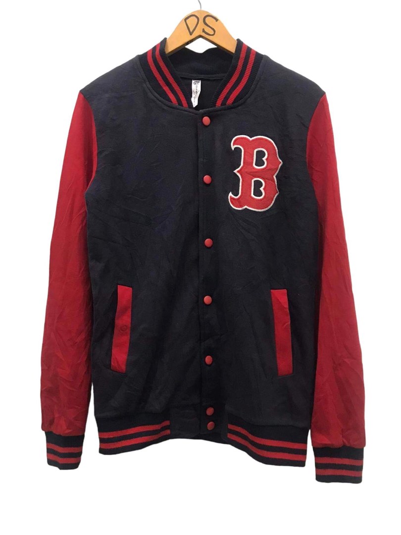 BOSTON REDSOX VARSITY JACKET Bomber jacket, Men's Fashion, Coats ...