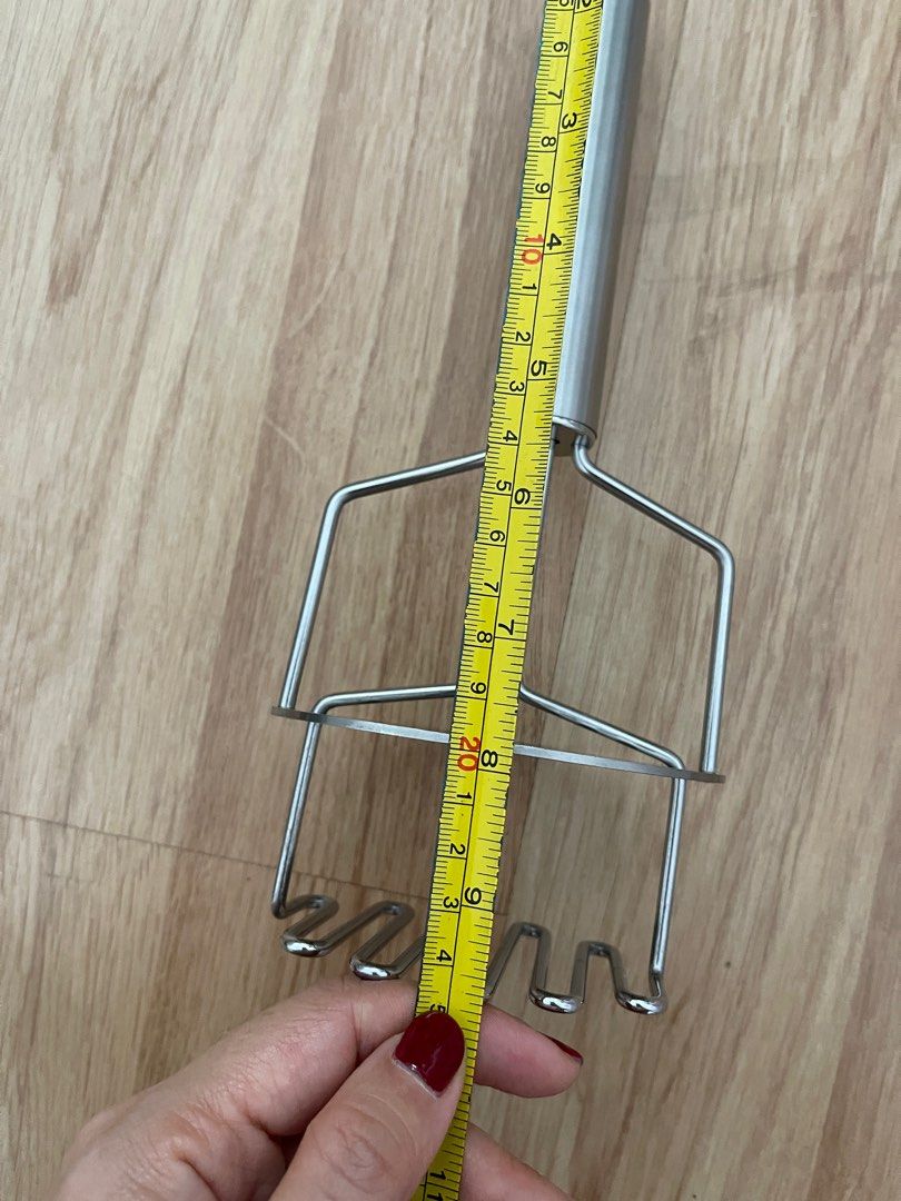 BRAND NEW CRATE AND BARREL STAINLESS STEEL POTATO MASHER, Furniture