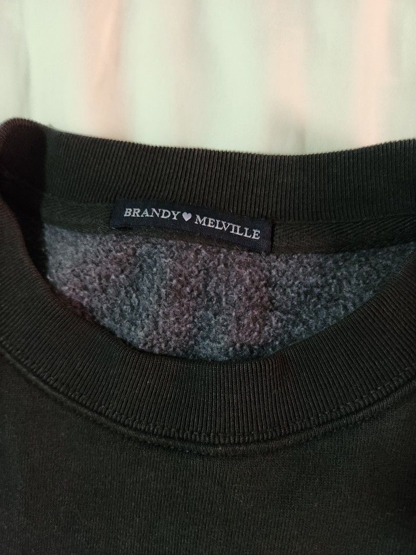 brandy melville grey carla zip up hoodie not 100% - Depop