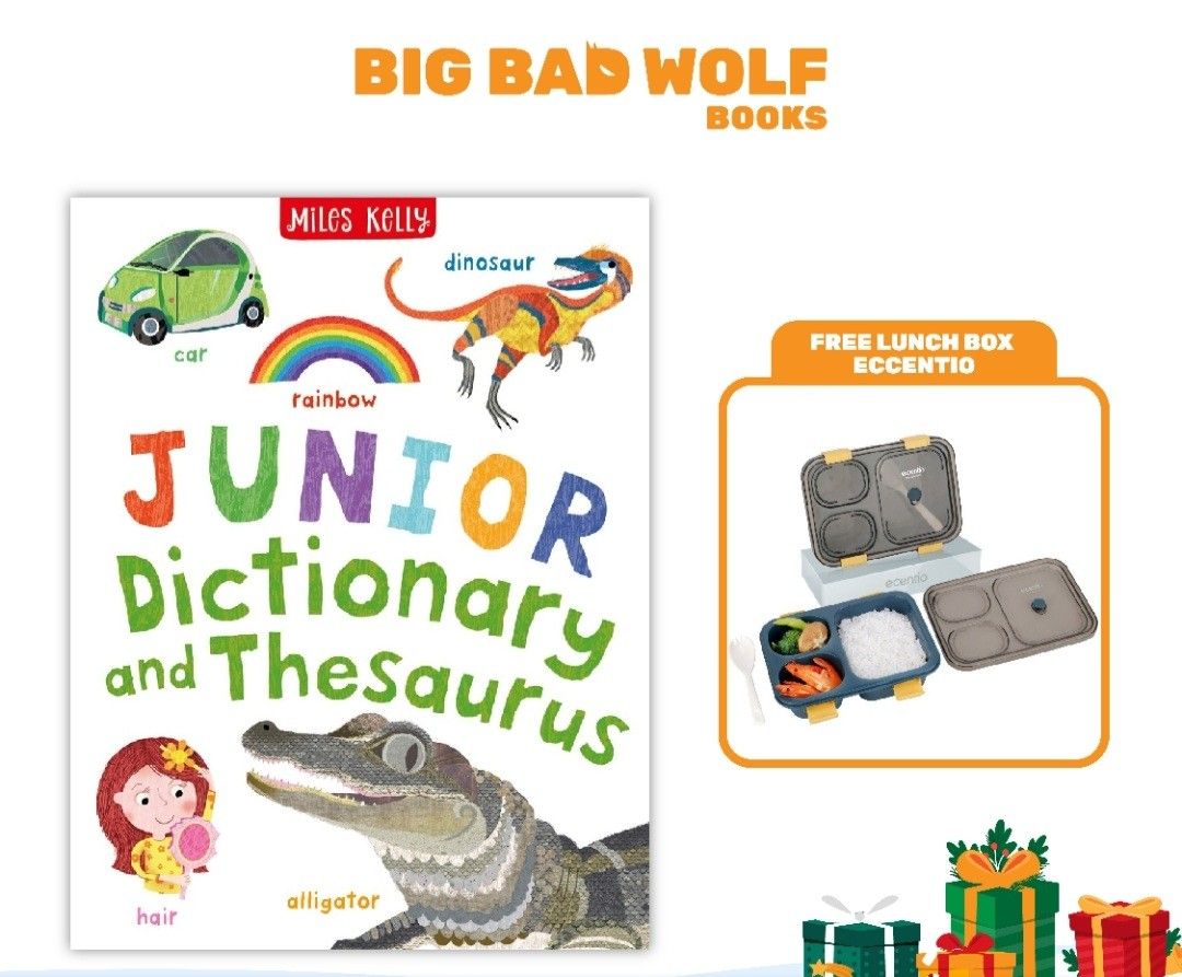 BUKU BBW (BIG BAD WOLF) JUNIOR DICTIONARY & THESAURUS, Buku & Alat