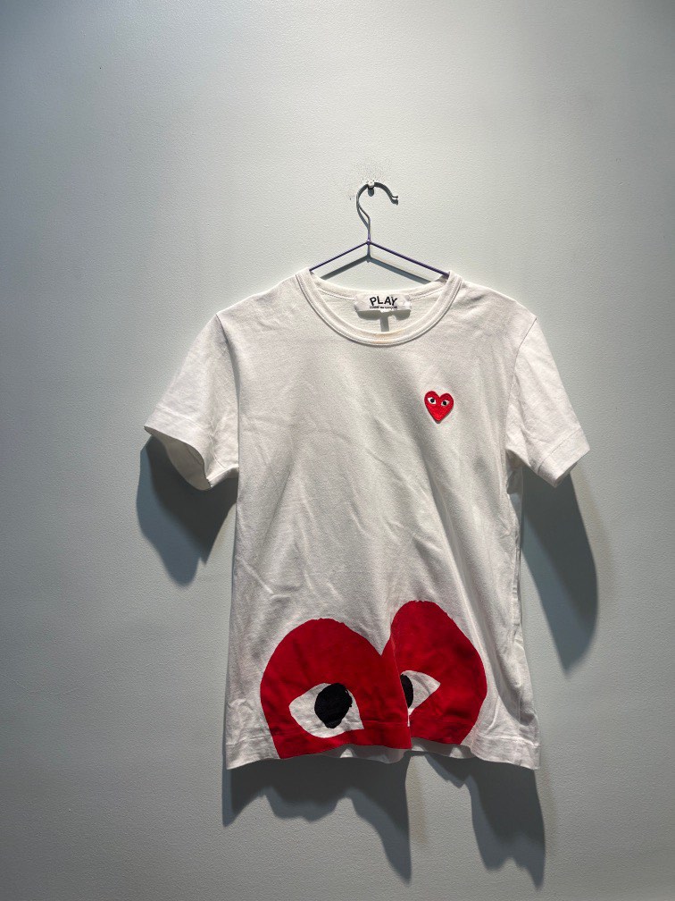 cdg tee white