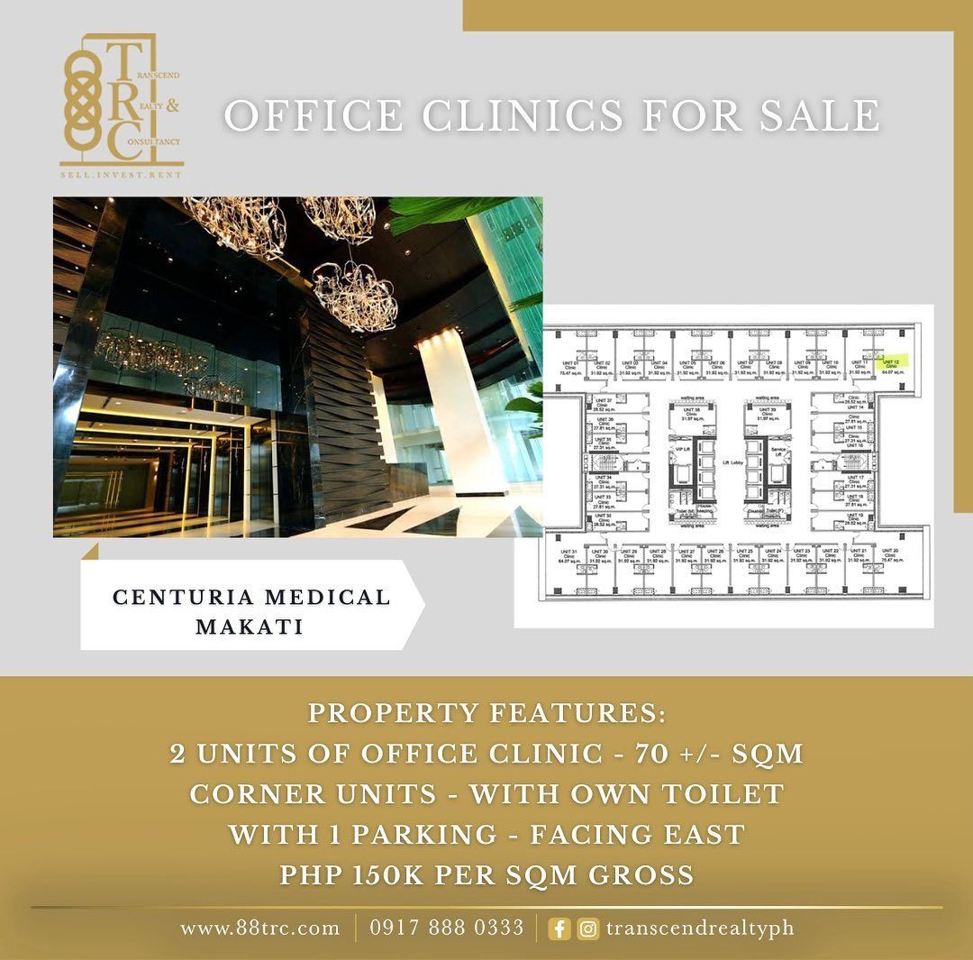Centuria Medical Makati Office Clinic for Sale, Property, For Sale
