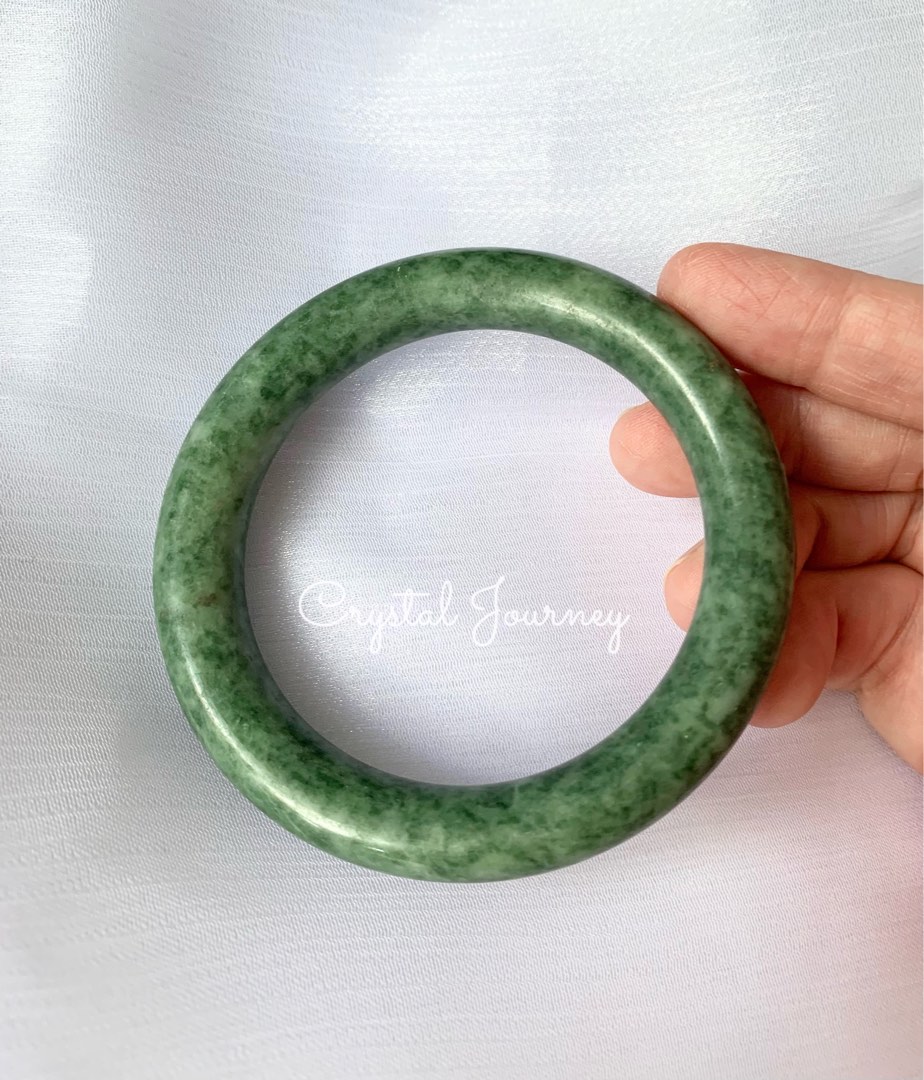Chinese green jade bangle on sale