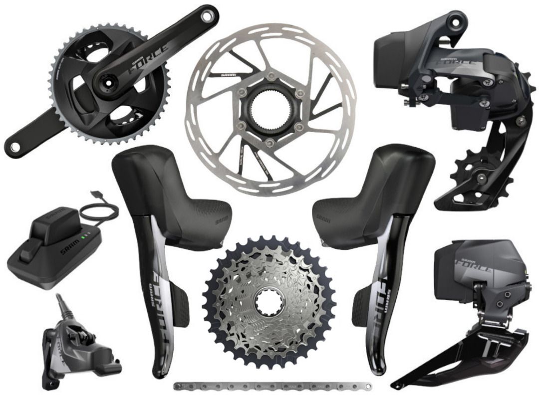 Ready Stock] SRAM Force eTap AXS Road Disc HRD Flat Mount Road Group 2x12 |  48-35 Teeth Full Groupset/ Full Groupset + Power Meter / Upgrade Set. for  Road, Gravel, Cyclocross, Sports