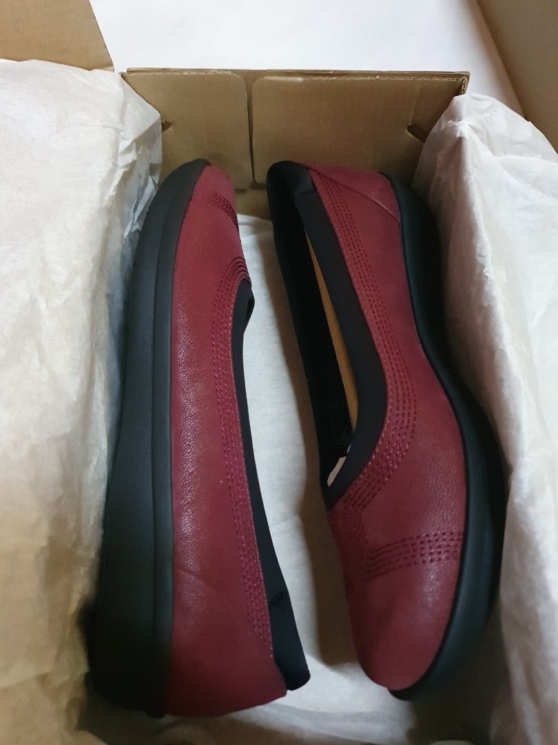 Clarks Ayla Low Burgundy UK4.5 Women s Fashion Footwear Loafers