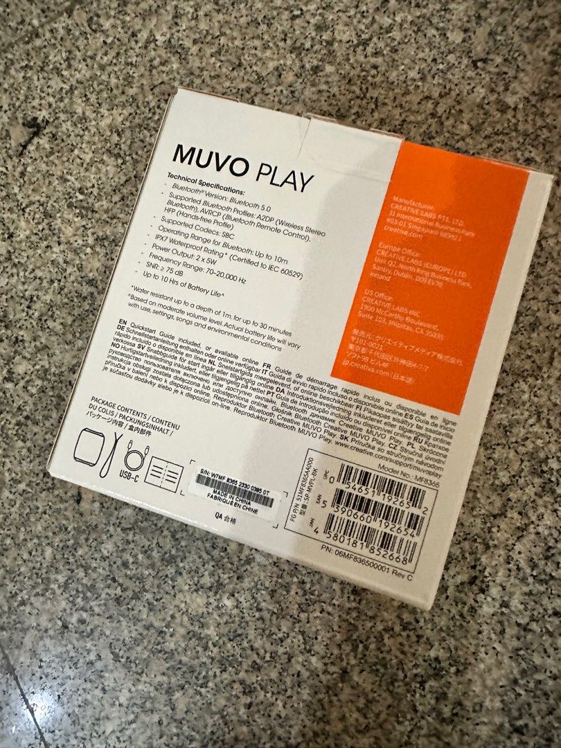Creative Muvo Play Waterproof Speaker, Audio, Soundbars, Speakers ...