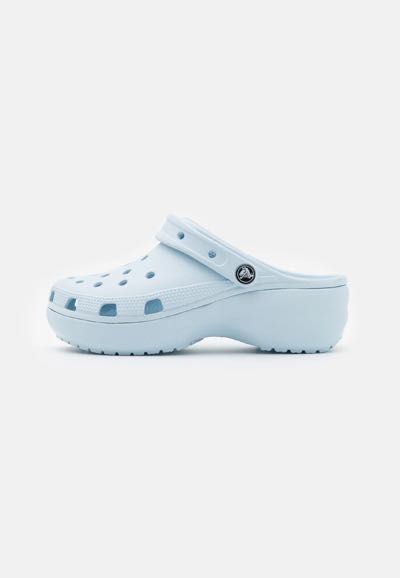 Blue platform on sale crocs