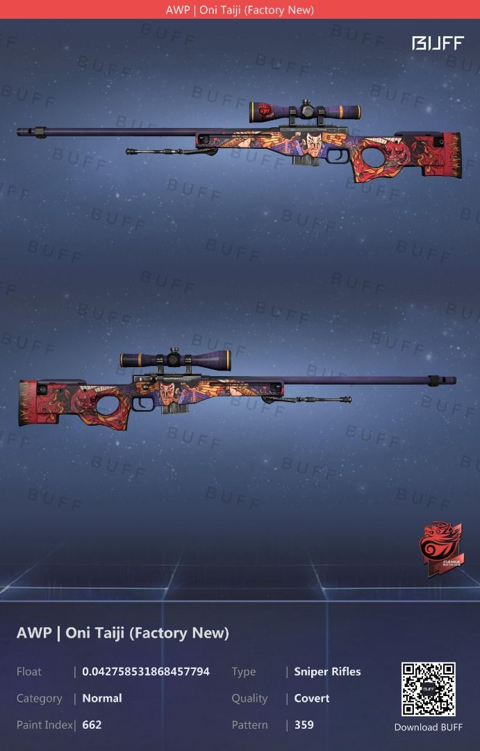 CSGO AWP Oni Taiji FN, Video Gaming, Gaming Accessories, In-Game ...