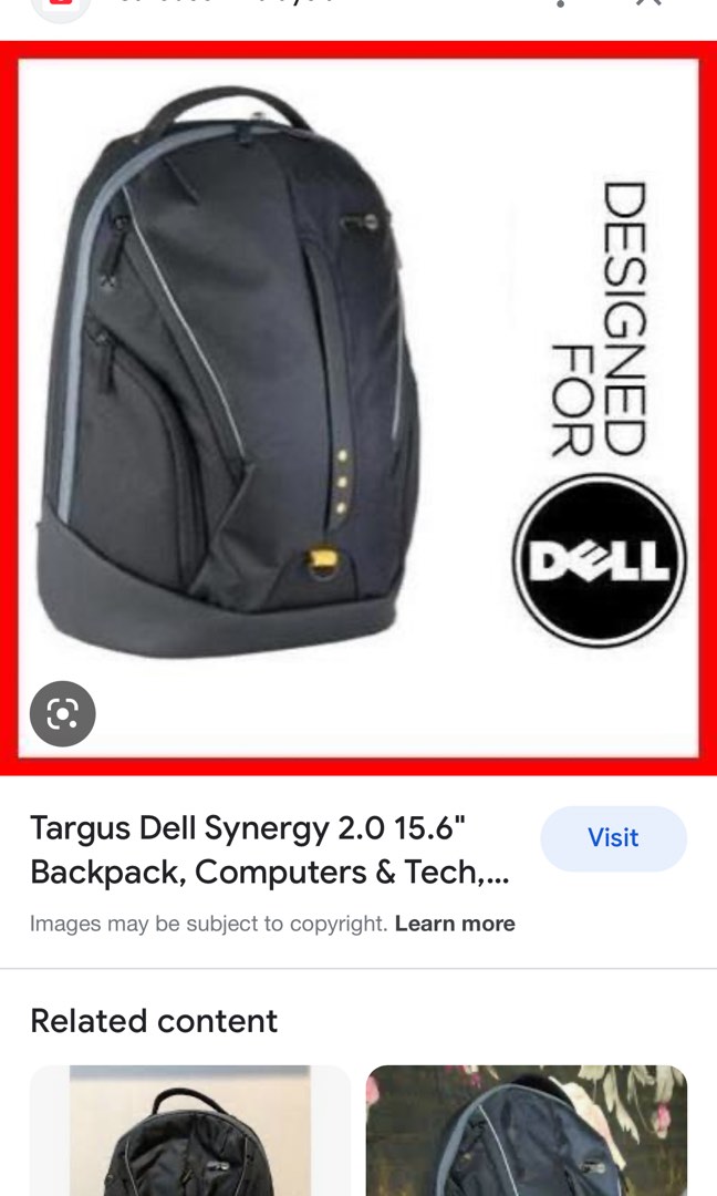 Dell Targus Synergy 2.0 Laptop Backpack 15.6inch Men s Fashion