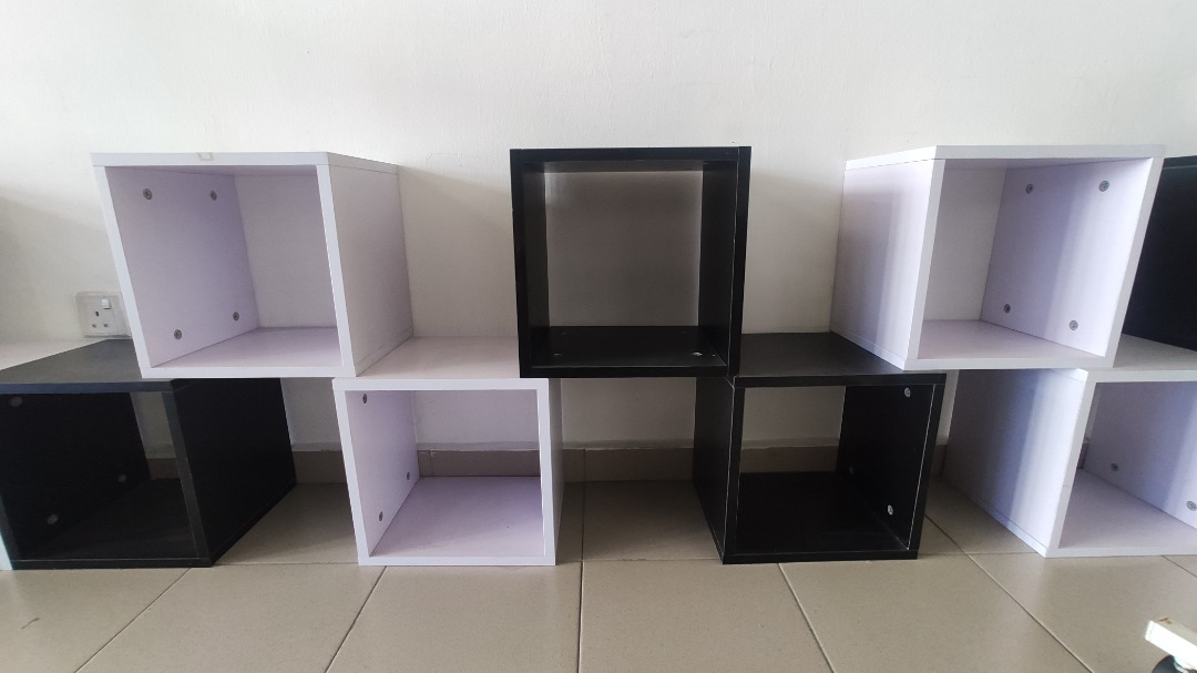 DIY stackable storage cube book megazine rack book shelf