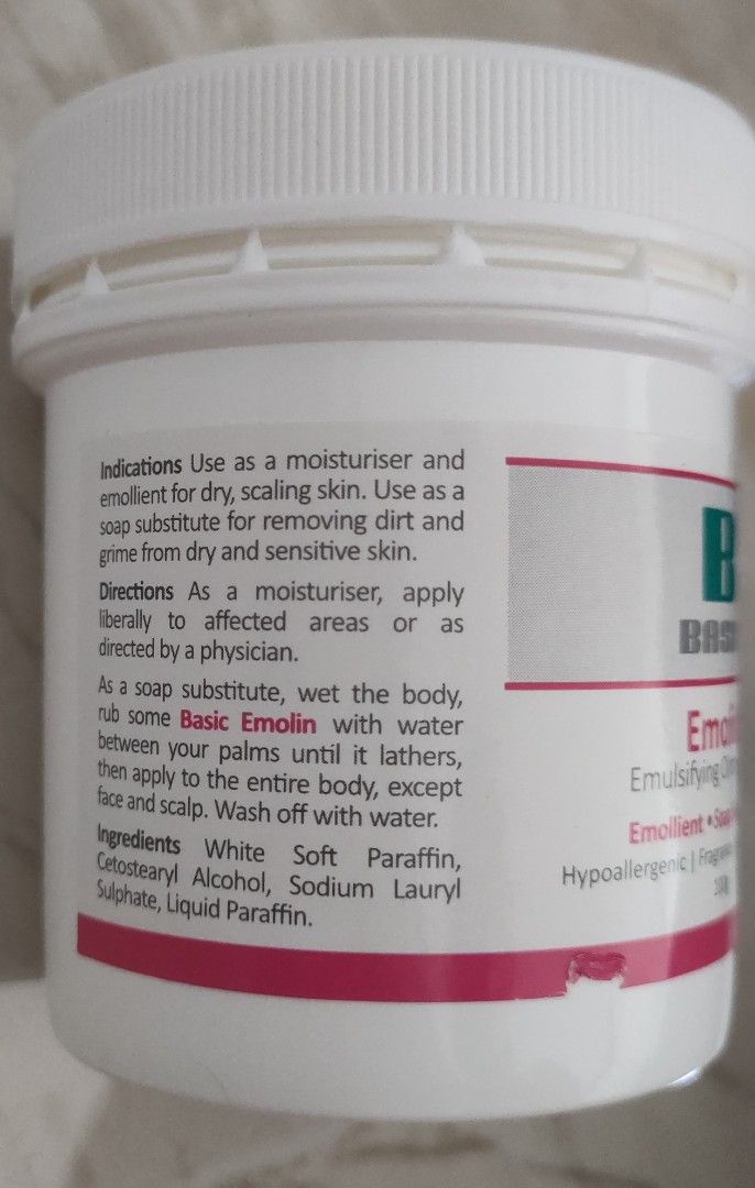 Eczema relief creams Aqueous Cream, Aqurea moisturising cream, Emolin