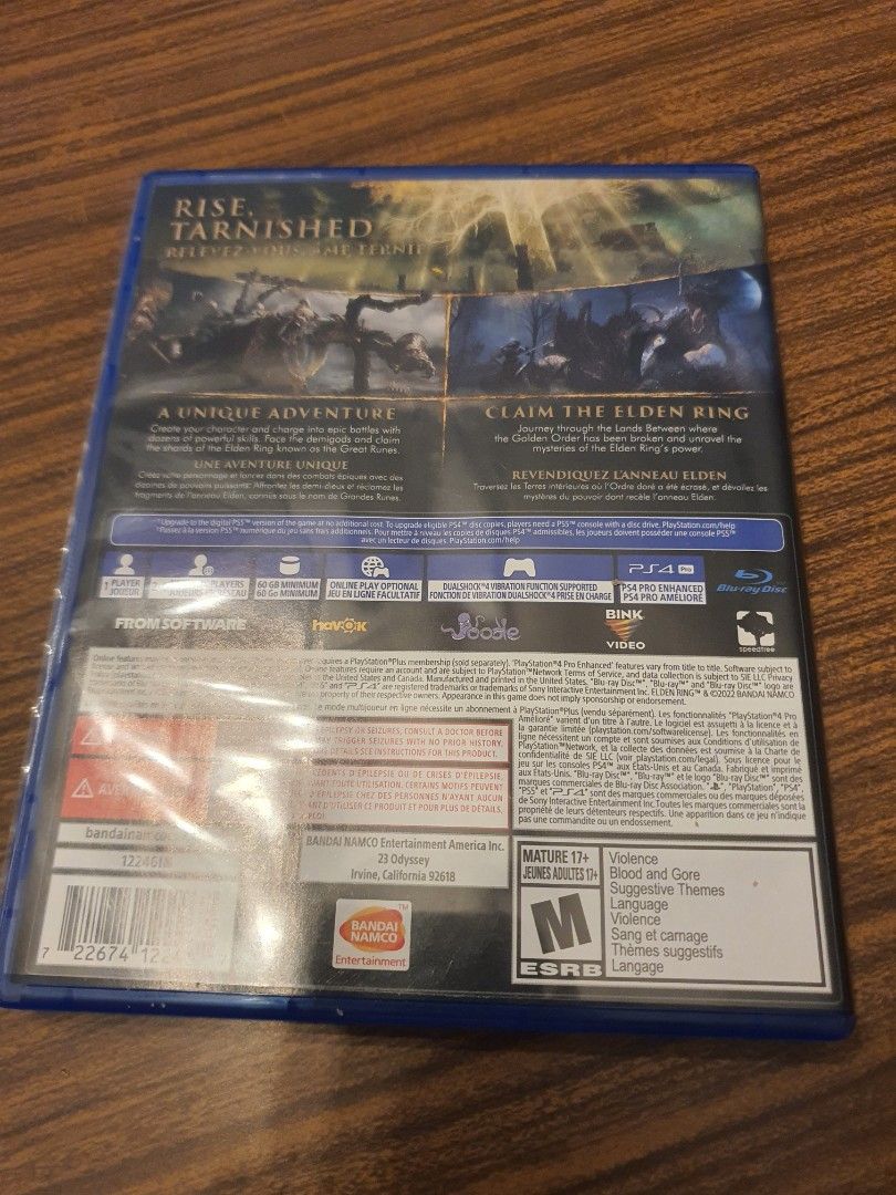 Elden Ring PS4 (Price Negotiable), Video Gaming, Video Games