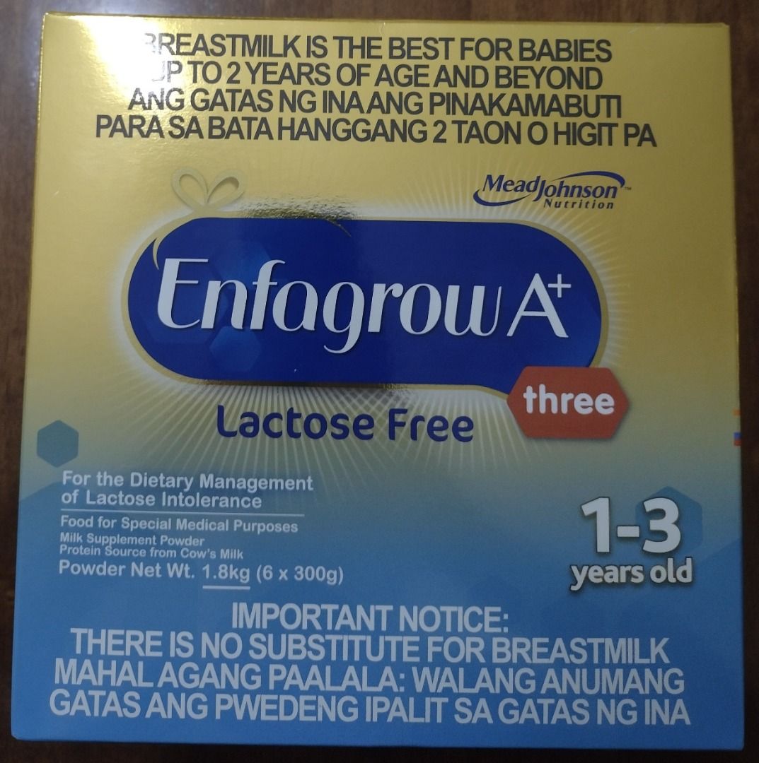 Enfagrow lactose cheap free milk