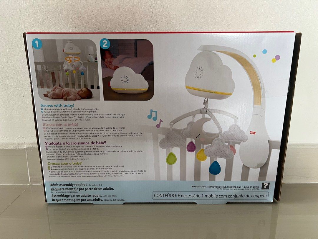 FisherPrice Calming Clouds Mobile & Soother, Babies & Kids, Infant