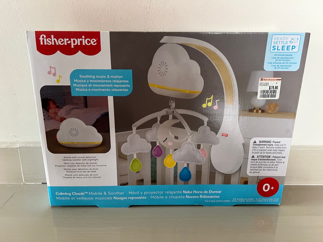 FisherPrice Calming Clouds Mobile & Soother, Babies & Kids, Infant