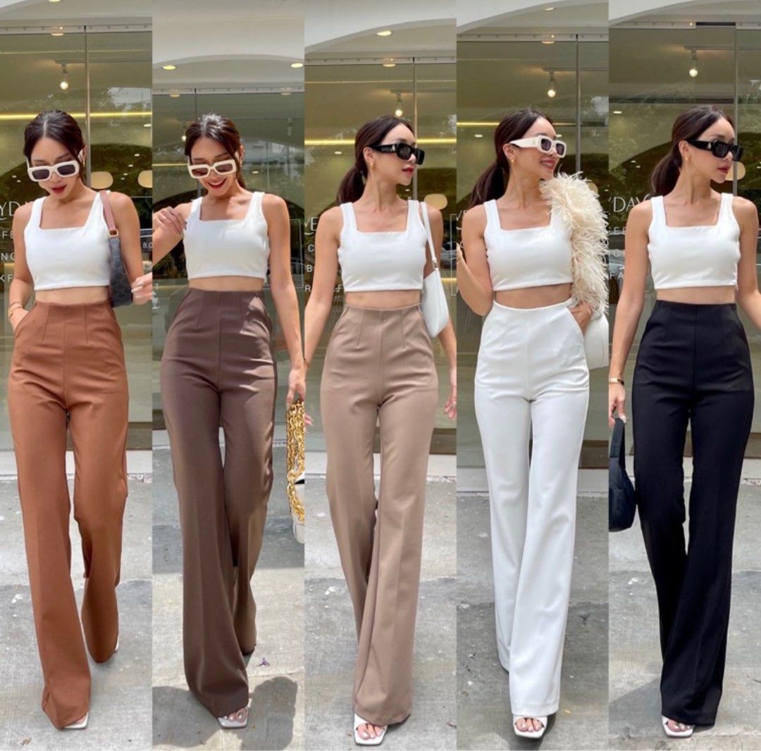 High Waist Formal & Casual Pants, Women's Fashion, Bottoms, Other Bottoms  on Carousell