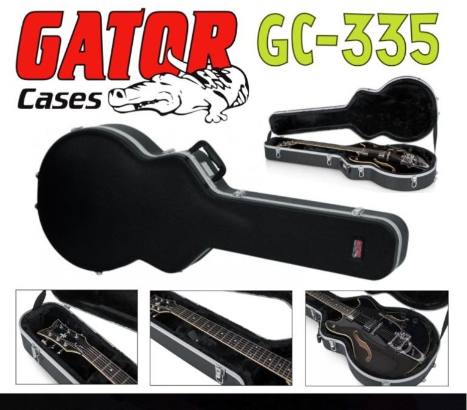 Gator GC335 GC Guitar Series SemiHollow Style Guitar Case (GC335