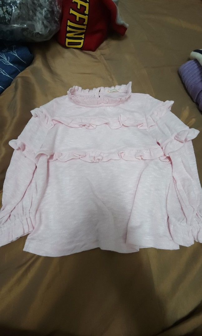 Girls Tops Zara J Crew Bundle (Category: Babies & Kids Fashion) located in Pasig City. Submitted by mycolourph (Listing ID 1203455811, Image 1). Description: BUNDLE TOPS pictures in order with prices and conditions. 1-2, 6-7 J Crew crewcuts frilled knit longsleeved top. size 4-5. bundled with pink bodysuit size 7-8 but fits 5-6 best. used few times only, no issues. 2-5 Zara Girls puff sleeved top. size 6. bundled with Cat&Jack longsleeved shirt. 