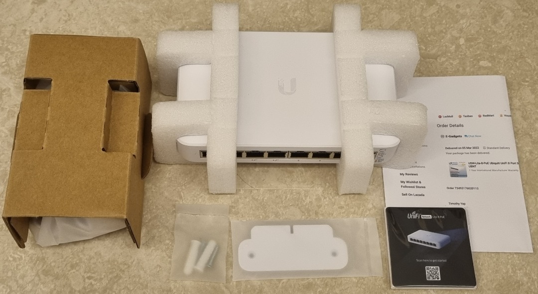 GOOD BUY! Ubiquiti Unifi USWLite8POE switch, Computers & Tech, Parts