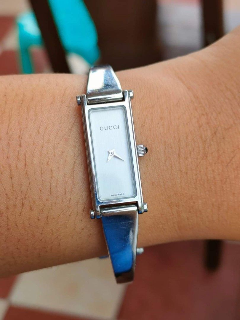 Gucci watch (Category: Luxury Watches) located in Tagum. Submitted by cathsuesurplus (Listing ID 1203474295, Image 1). Description: GUCCI Horsebit Bangle Watch PRELOVE ♥️ 1500L series 13k.