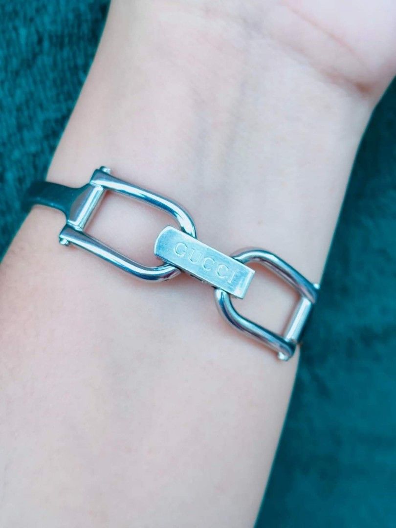 Gucci watch (Category: Luxury Watches) located in Tagum. Submitted by cathsuesurplus (Listing ID 1203474295, Image 2). Description: GUCCI Horsebit Bangle Watch PRELOVE ♥️ 1500L series 13k.