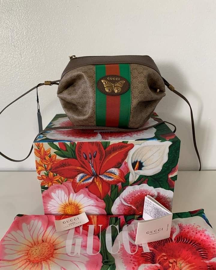 Mini gg bag store with web and butterfly