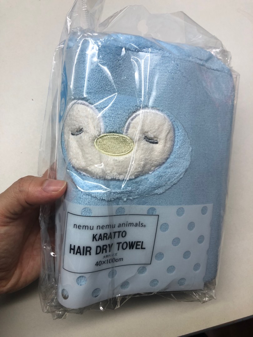 Hair drying towel miniso penguin, Women's Fashion, Watches
