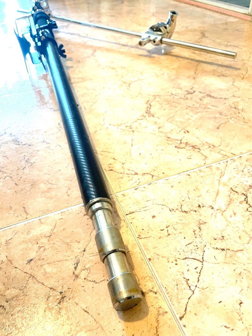 Heavy duty C Stand w wheels + Boom arm extension, Photography