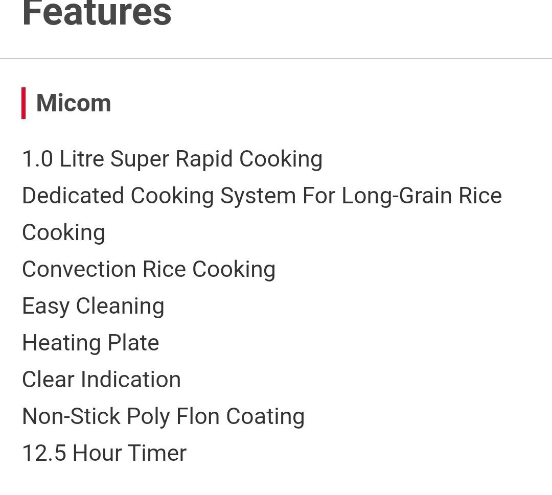 Hitachi Rice Cooker RZPMA10Y, TV & Home Appliances, Kitchen Appliances