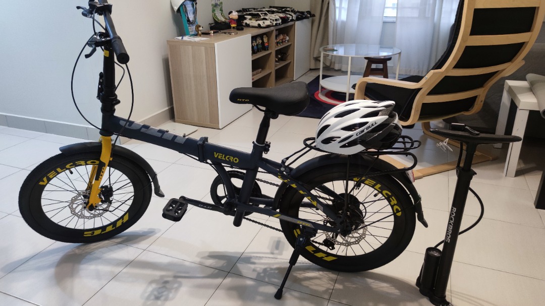 HTG Velcro Folding Bike / Basikal Lipat, Sports Equipment, Bicycles