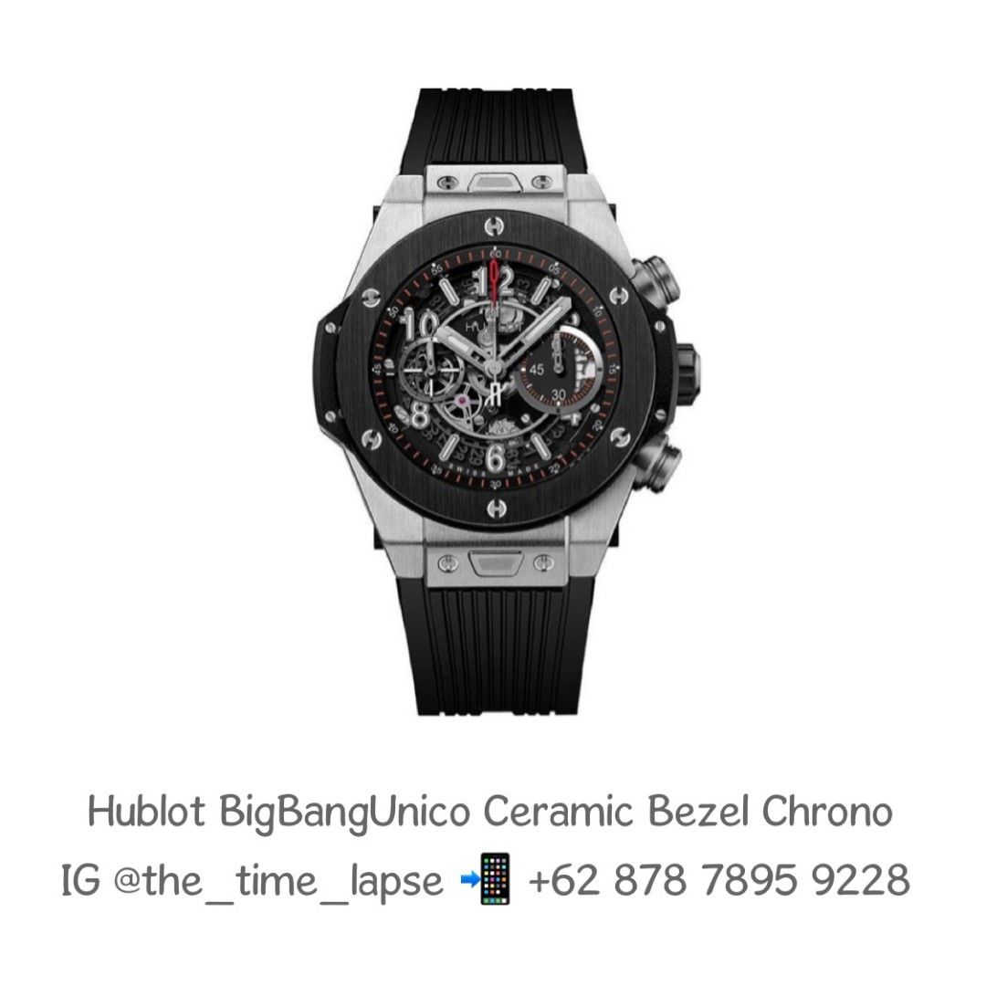 Hublot Big Bang Unico Titanium / Ceramic Bezel Chronograph, Fesyen Pria