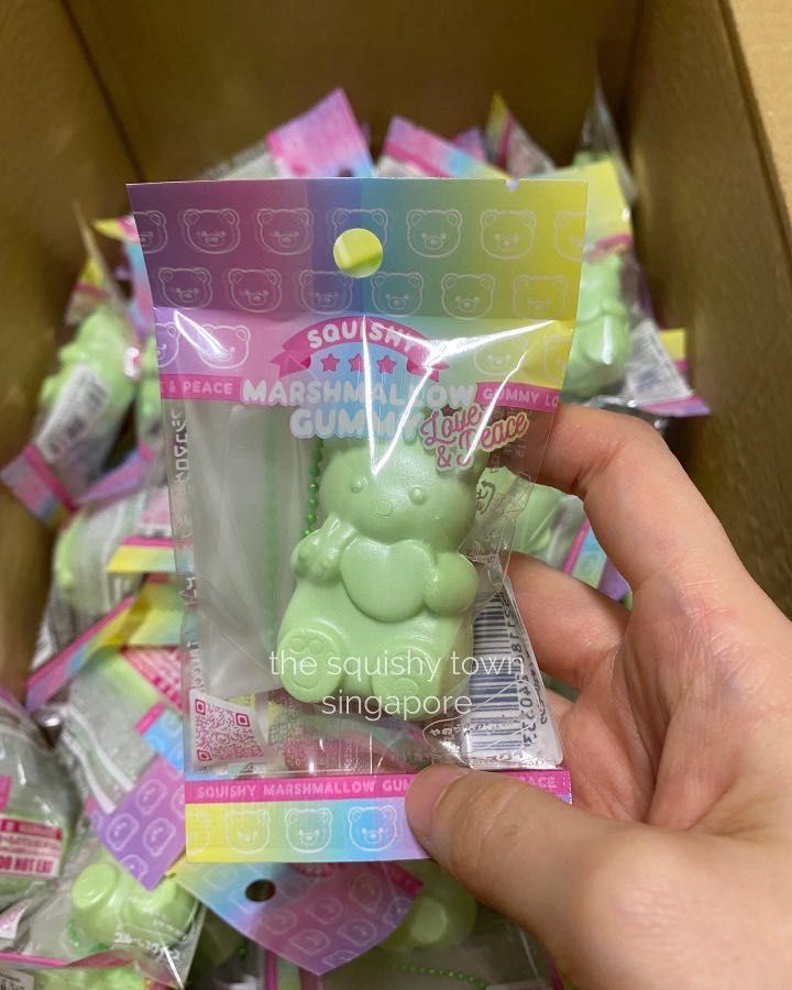 IBloom x Sweet Squishy x Squishy Japan - Marshmallow Gummy Bear Love &  Peace - Squishy Japan