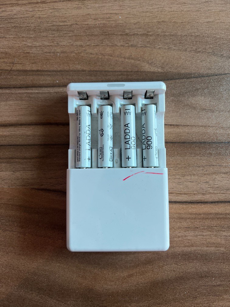 IKEA Battery Charger with 4 AAA batteries cable included, TV & Home