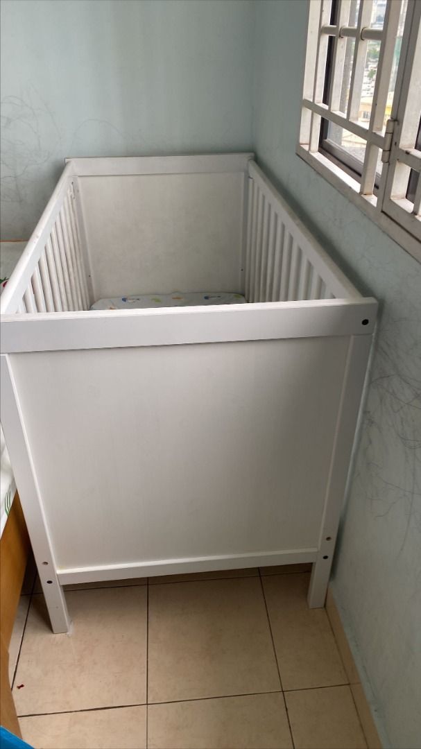 IKEA Crib White and Cheap, Babies & Kids, Baby Nursery & Kids