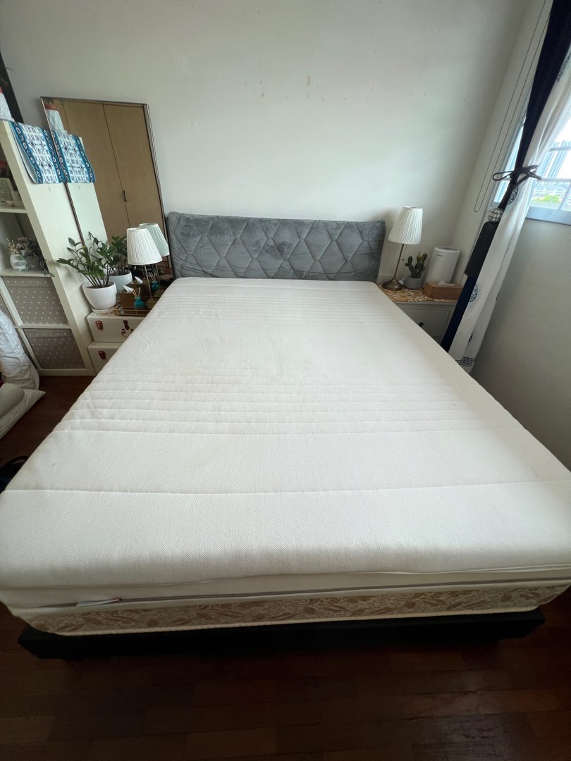 Ikea Mattress topper Queen size, Furniture & Home Living, Furniture