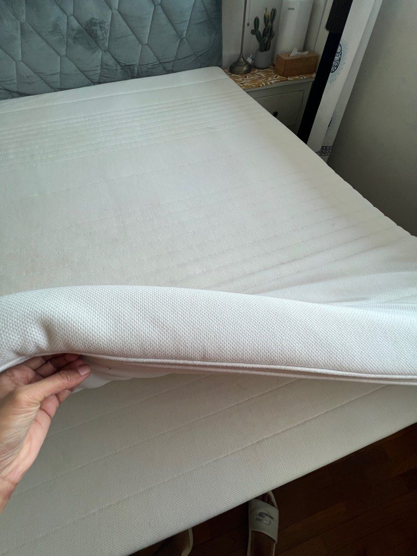 Ikea Mattress topper Queen size, Furniture & Home Living, Furniture