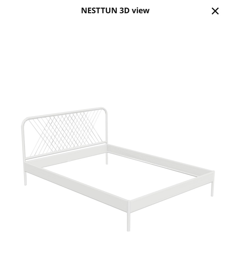 Ikea Queen Bed Frame and Mattress, Furniture & Home Living, Furniture