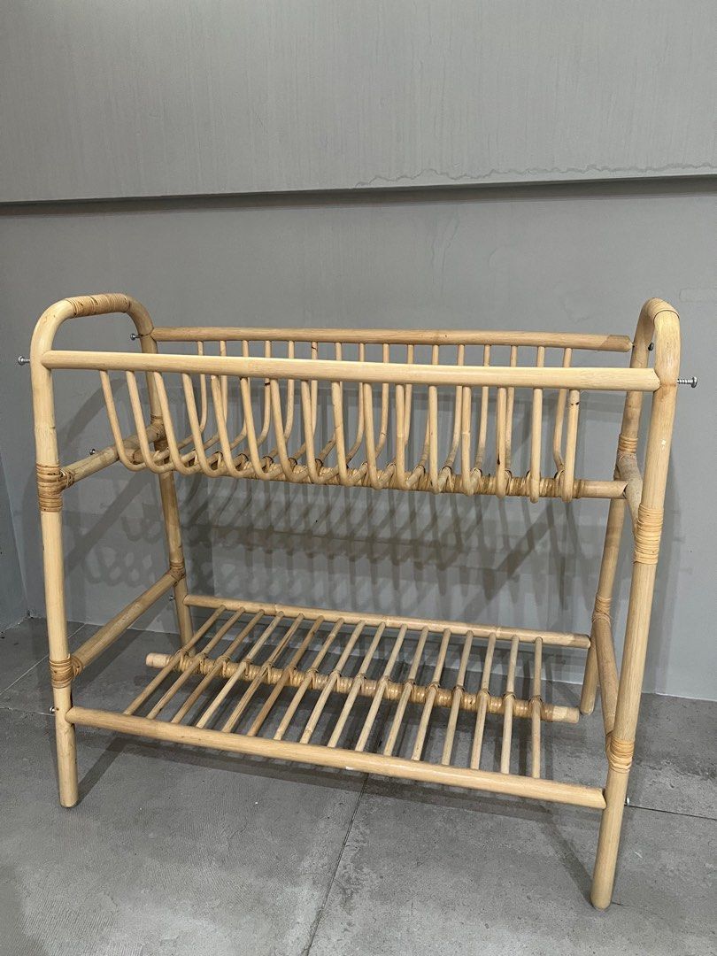 IKEA Rattan Plant Stand BUSKBO, Furniture & Home Living, Outdoor