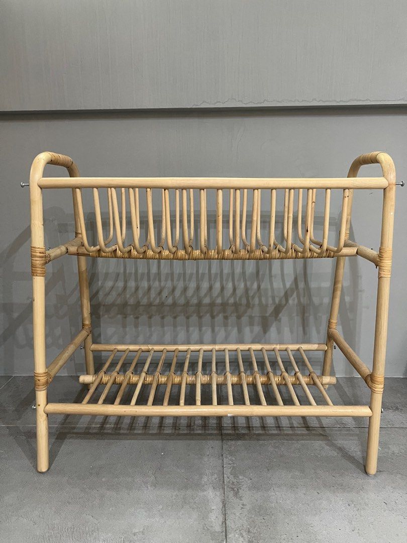 IKEA Rattan Plant Stand BUSKBO, Furniture & Home Living, Outdoor