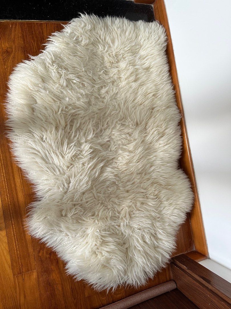 IKEA Sheep Skin Rug, Furniture & Home Living, Home Decor, Carpets, Mats