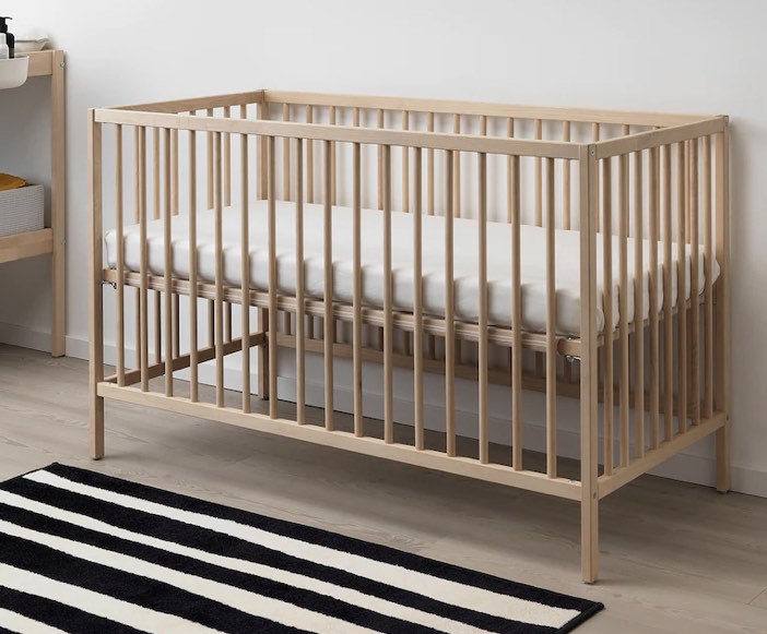 Ikea SNIGLAR Baby Cot with Mattress, Babies & Kids, Baby Nursery & Kids