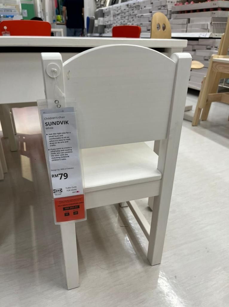 SUNDVIK Children's chair, gray - IKEA