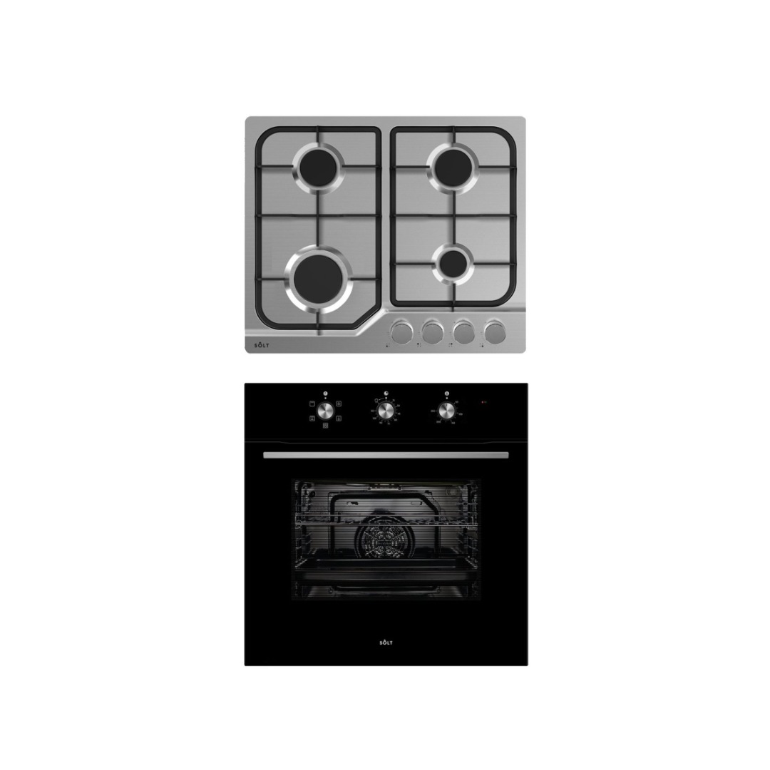 Inalto Electric Oven and Gas Cooktop GGSOMCG60 60L 220V, TV & Home Appliances, Kitchen