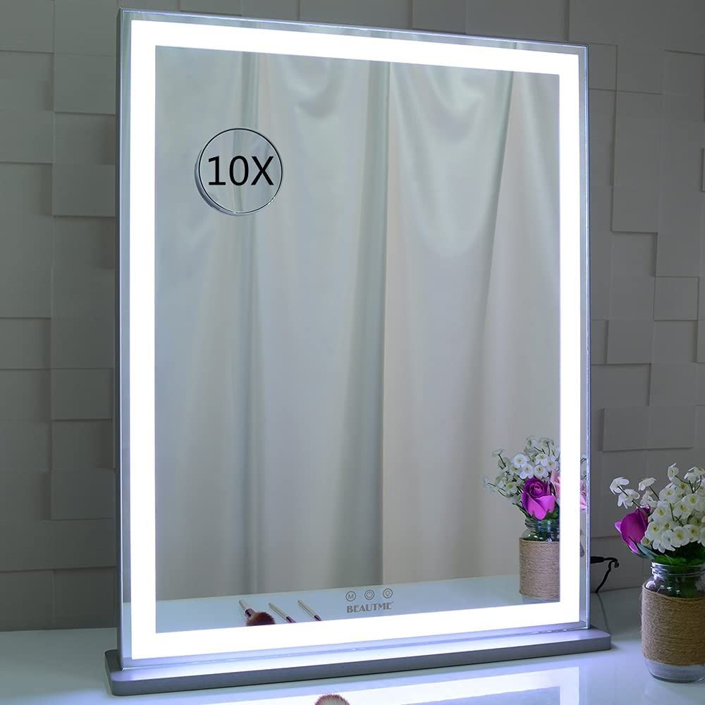 instock BEAUTME Vanity Mirror with LED Backlit Lights, Tabletop