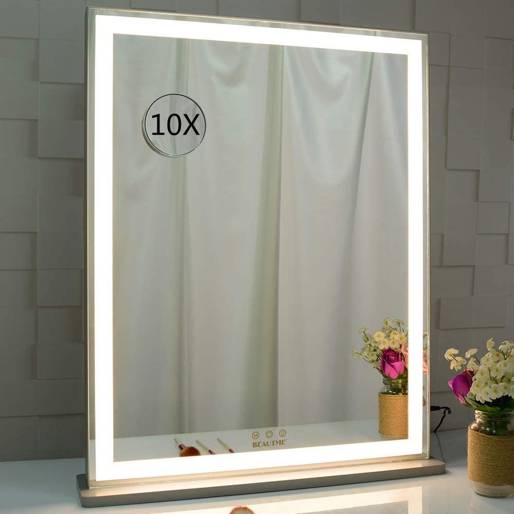 instock BEAUTME Vanity Mirror with LED Backlit Lights, Tabletop